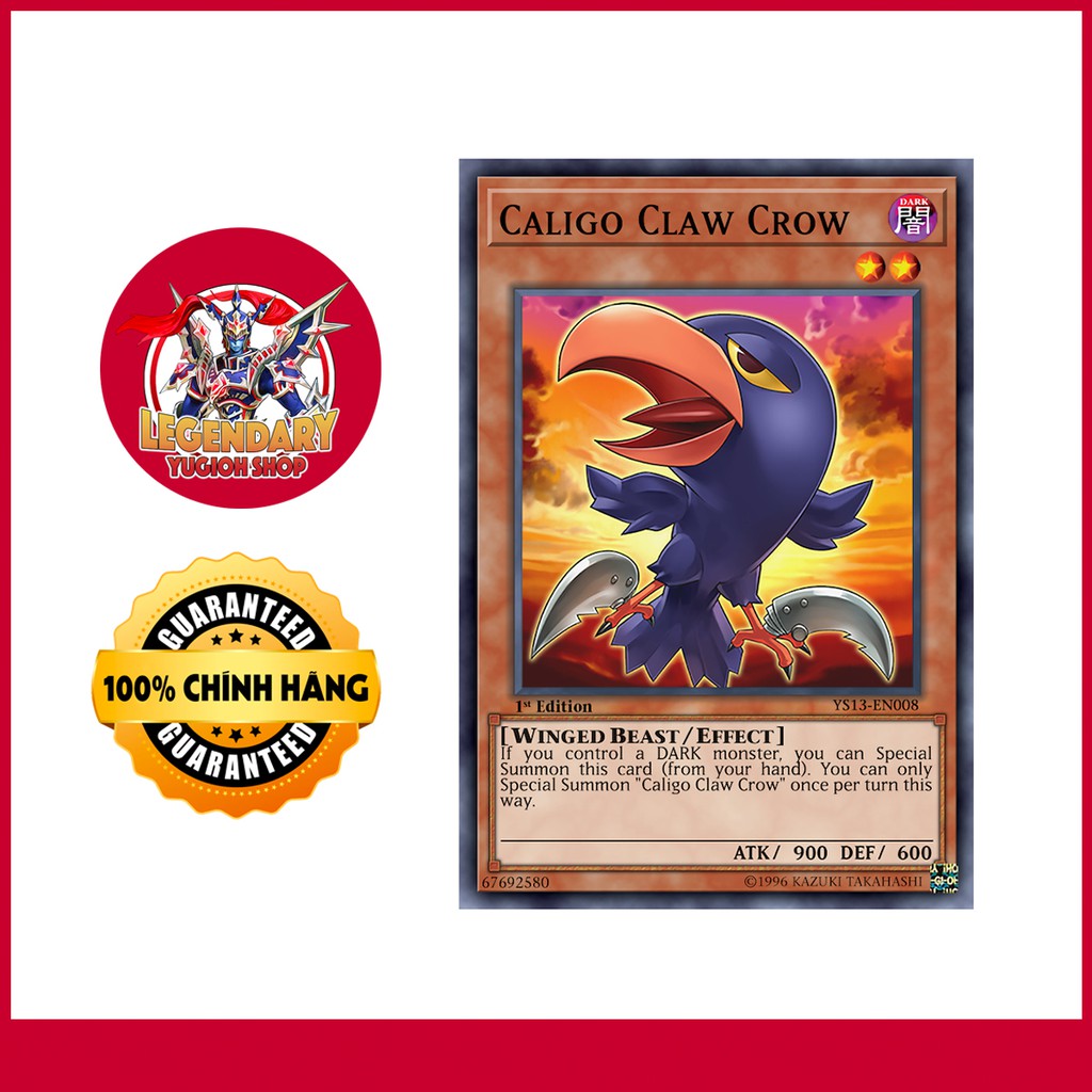 [EN][Thẻ Bài Yugioh Chính Hãng] Caligo Claw Crow