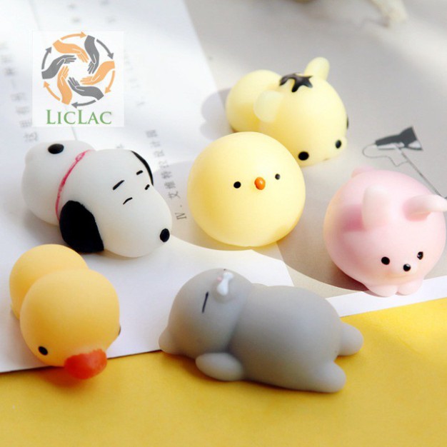 Bộ 16 Con Đồ Chơi Squishy Mochi Siêu Dễ Thương - Đồ Chơi Hình Thú