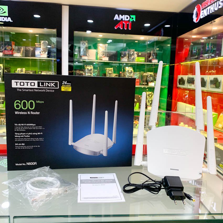Bộ phát Wifi Totolink N600R 600Mbps (Trắng) Chính Hãng - Bảo hành 24 tháng