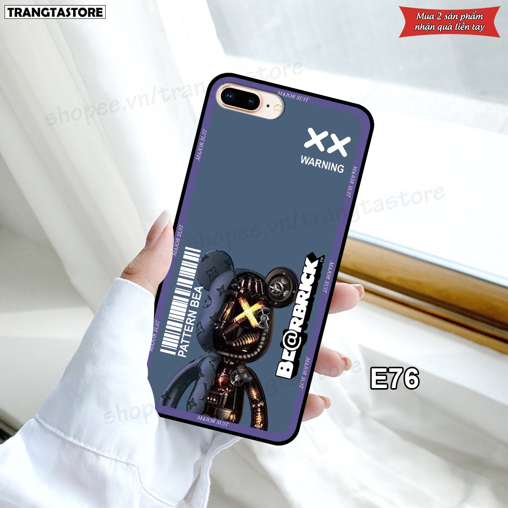 Ốp Iphone 5 5s SE 6 6s Plus 7 8 Plus 2020 2022 in hình gấu Bearbrick,Metal Style,Doremon siêu dễ thương chất lượng