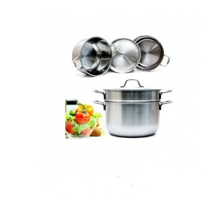 Bộ nồi xửng inox 1 đáy nắp inox 24cm FIVESTAR ST24-SRY