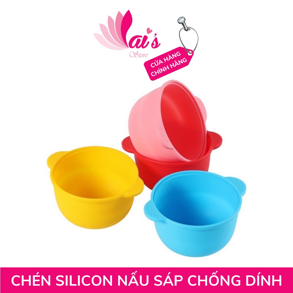 Chén Nấu Sáp Wax Lông Silicon Chống Dính, Chịu Nhiệt, Dễ Vệ Sinh - Nồi Đun Sáp Chưng Cách Thủy Tại Nhà - LAI'S STORE