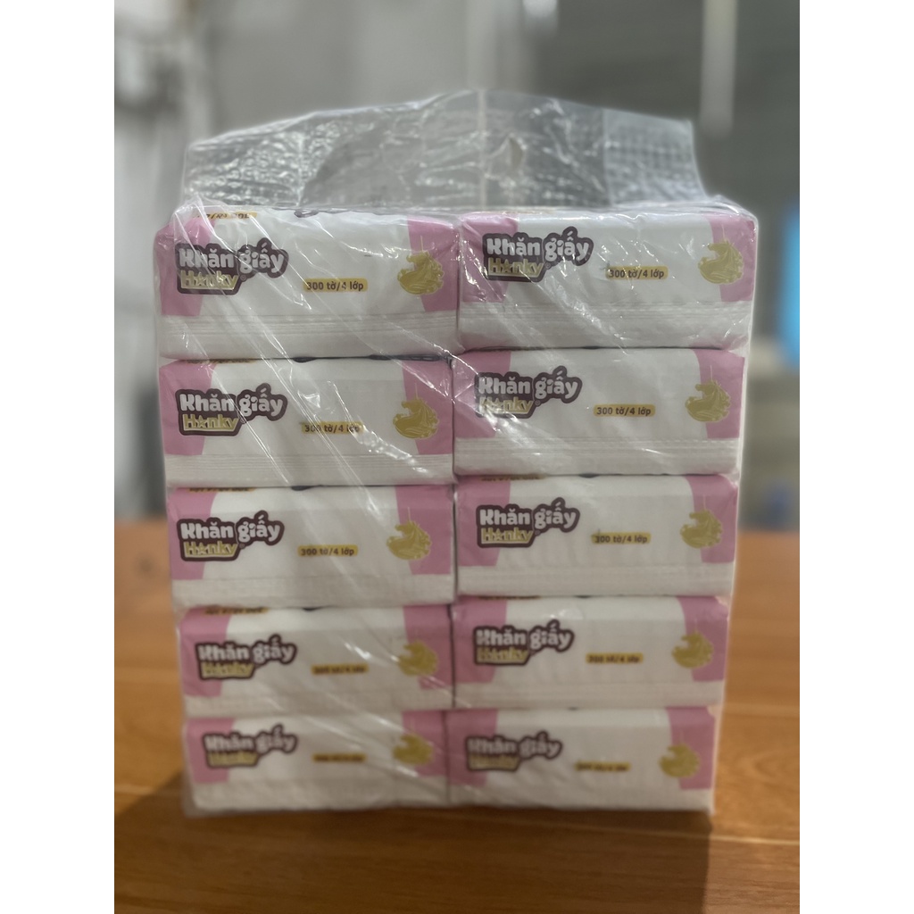 Giấy ăn 5 lớp Hanky,khăn giấy ăn 5 lớp hanky siêu dai mềm mại chính hãng.