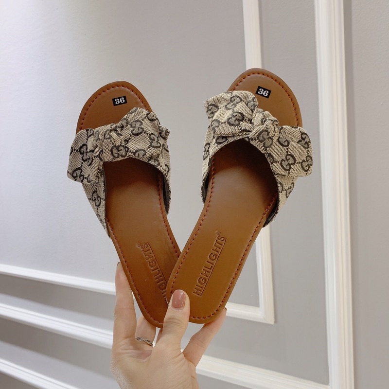 HÀNG CÓ SẴN ❄️dép lê gắn nơ♥️❄️