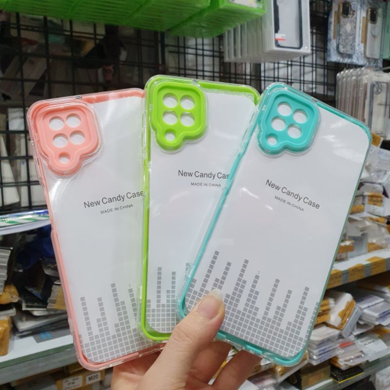 Ốp lưng Samsung A22 4G ,A03S dẻo viền màu có bảo vệ camera