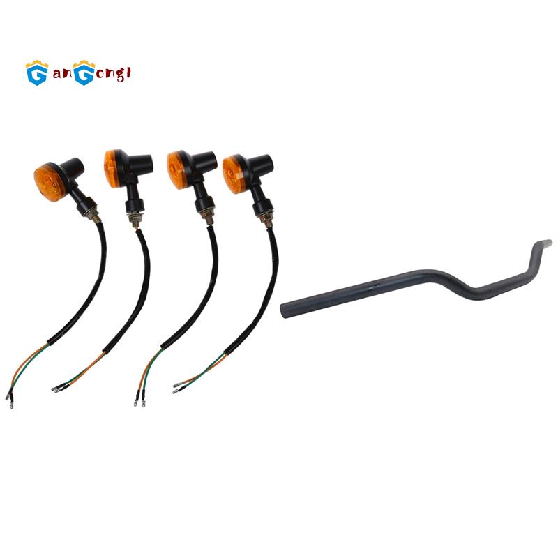 Set 4 thanh đèn xi nhan màu hổ phách 7/8 Inch 22mm cho xe máy