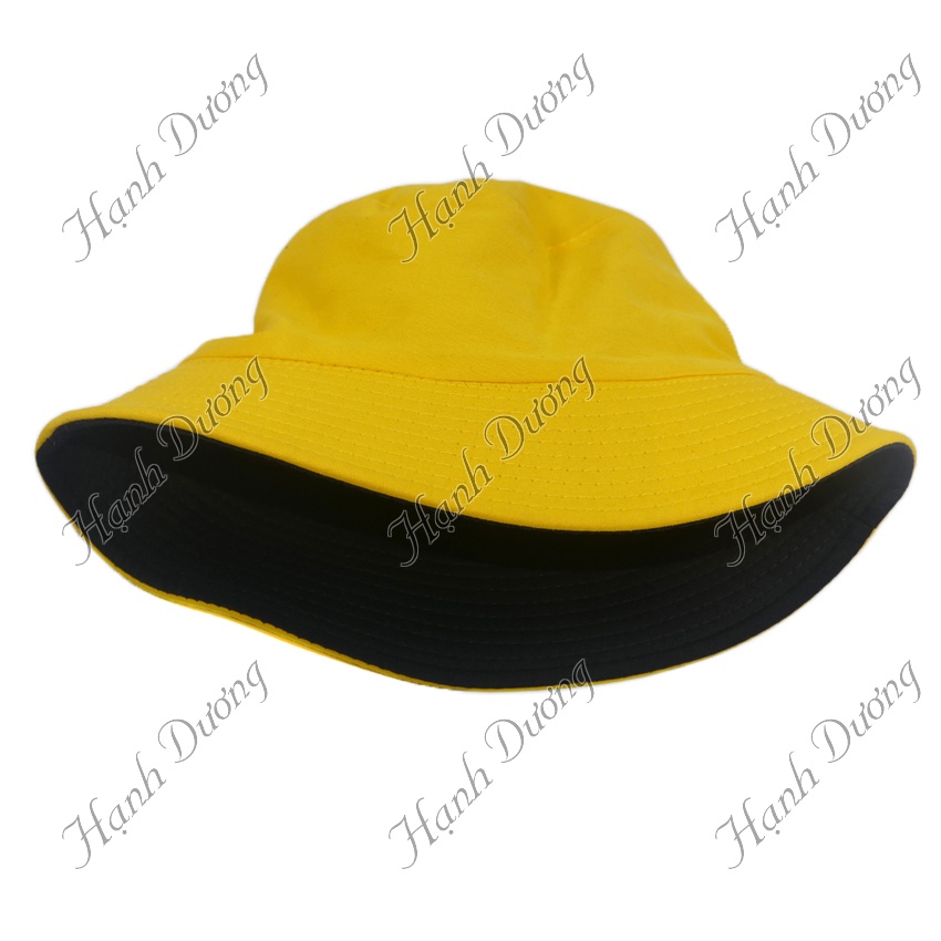 Nón tai bèo bucket trơn 2 mặt