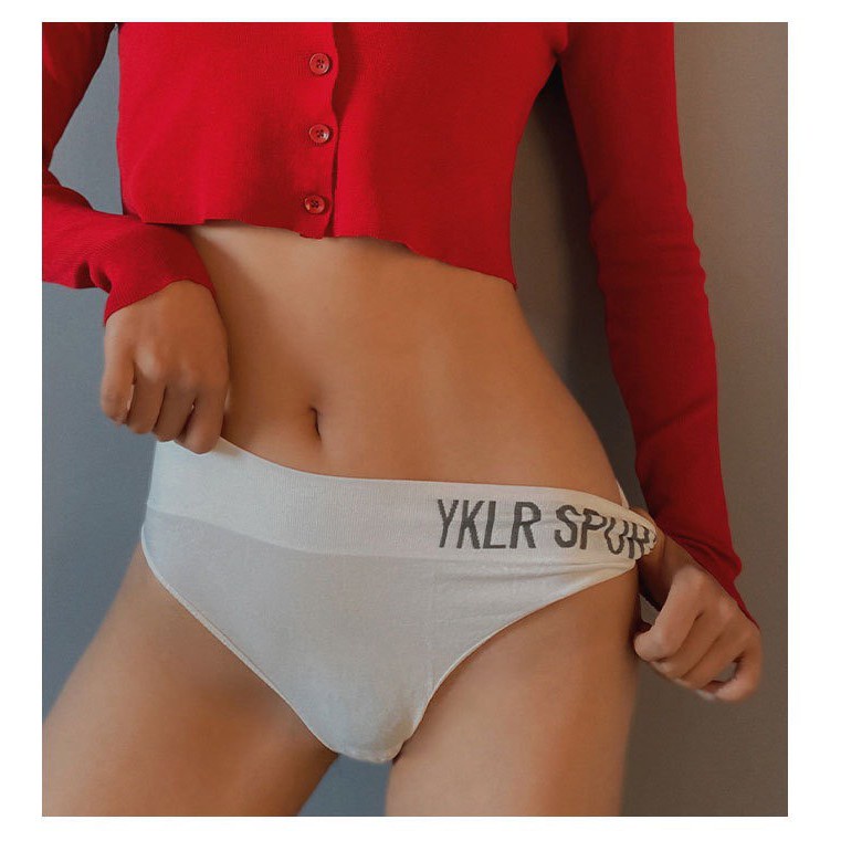 Quần Lót Nữ Cotton Sexy Kháng Khuẩn Lọt Khe phối viền chữ cá tính mã 8845