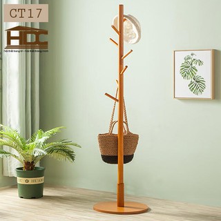 Cây treo quần áo CT17 màu vàng gỗ