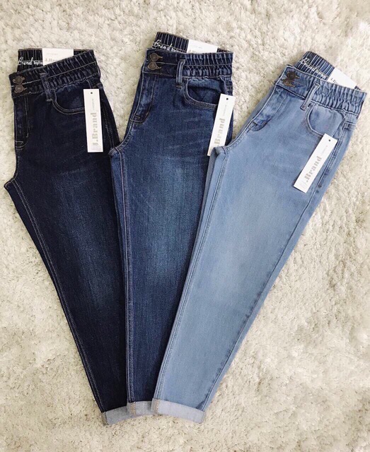 Quần jeans baggy lưng thun hai cúc mới c-N