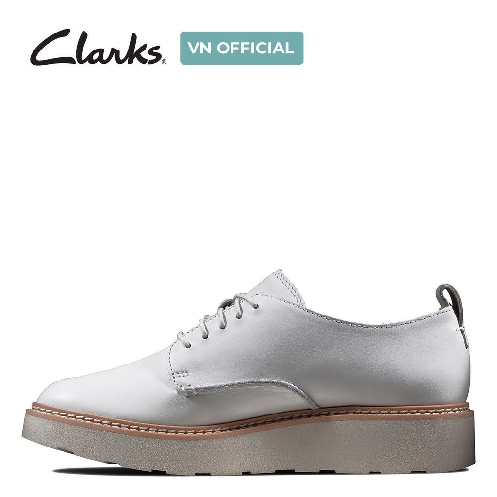 Giày Snekar Nữ CLARKS Trace Walk màu Trắng