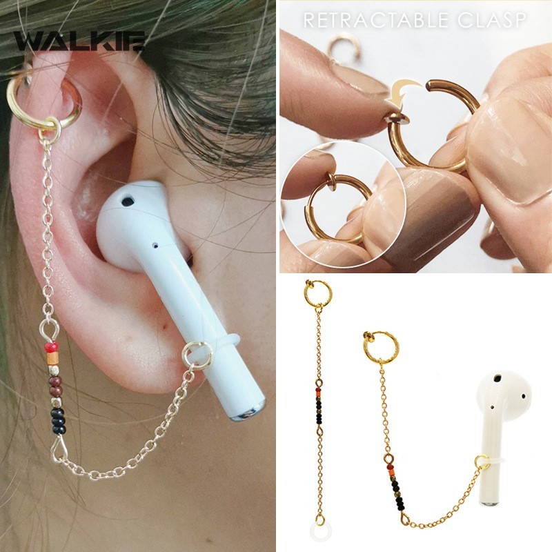 Dây Đeo Tai Nghe Không Dây Chống Thất Lạc Bằng Hợp Kim Sáng Tạo Cho airpods
