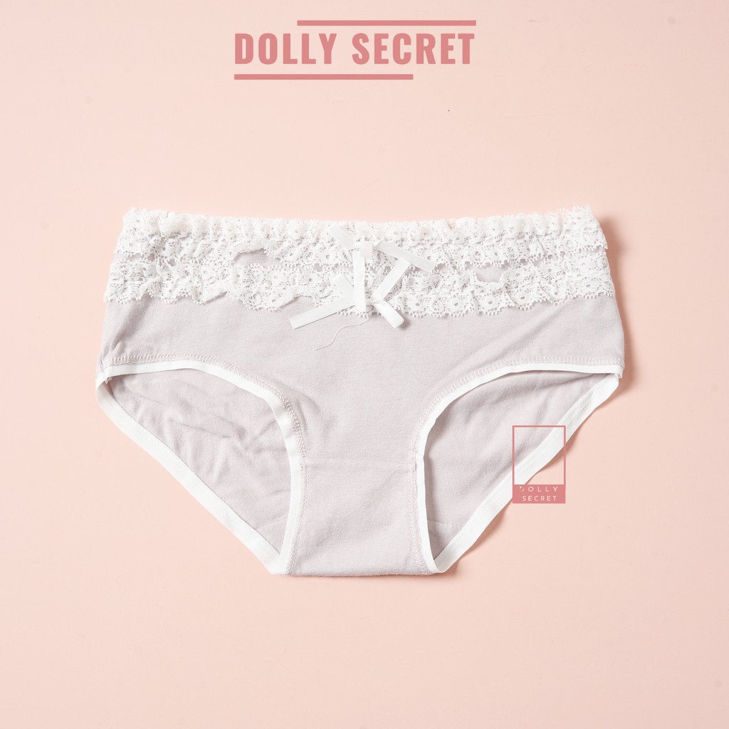 Hộp 6 quần lót nữ có nơ ren cực gợi cảm cao cấp tính năng nâng mông ERA DOLLY SECRET QL031