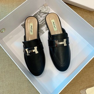 Dép sục nữ da chữ H