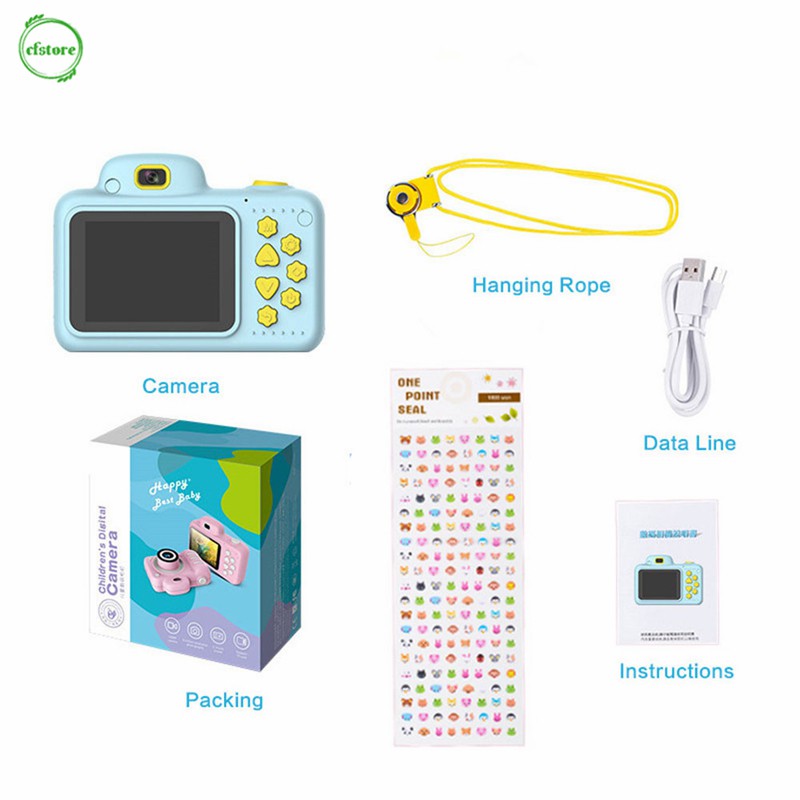Máy Ảnh Kỹ Thuật Số Mini 2.4 Full Hd 1920x1080 Dành Cho Bé | BigBuy360 - bigbuy360.vn