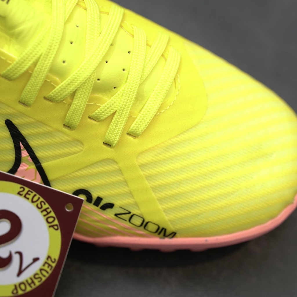 Giày đá bóng nam Air Zoom Mer Vapor 15 Academy Vàng đế mềm, giày đá banh cỏ nhân tạo - 2EVSHOP
