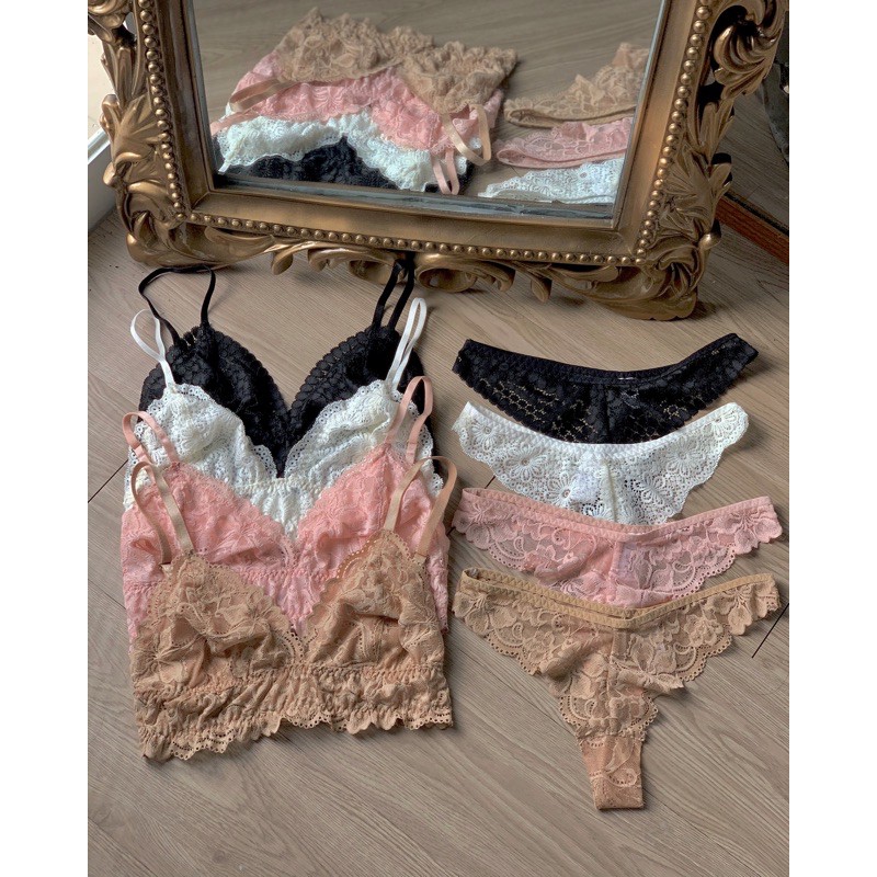 Set đồ lót bralette crop ( áo tặng kèm mút ) | BigBuy360 - bigbuy360.vn