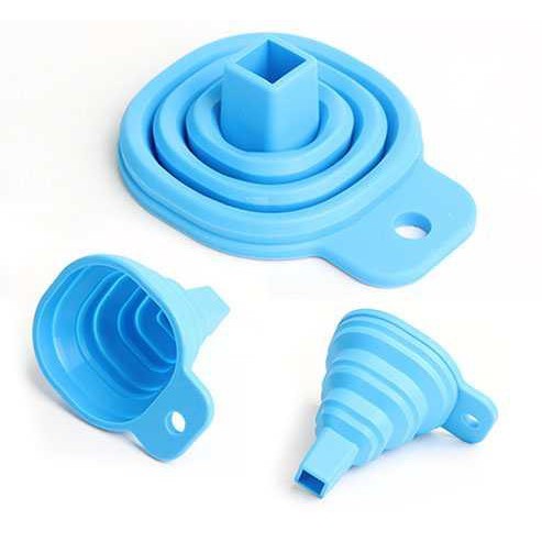 ( COMBO 2) Phễu rót nước xếp gọn bằng silicone chịu nhiệt tốt gấp gọn được dễ dàng vệ sinh