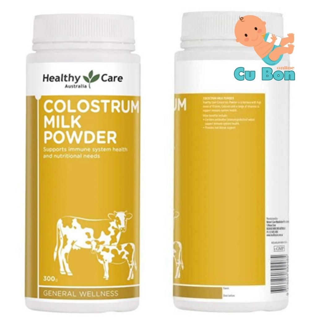 Sữa bò non Healthy Care Colostrum Milk Powder 300g của Úc tăng cường sức đề kháng và thúc đẩy tăng cường thể chất