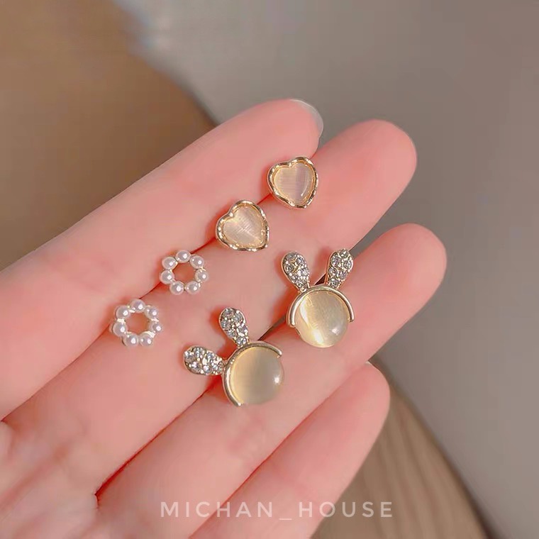 Set hoa tai xinh xắn, phong cách Hàn Quốc mới lạ