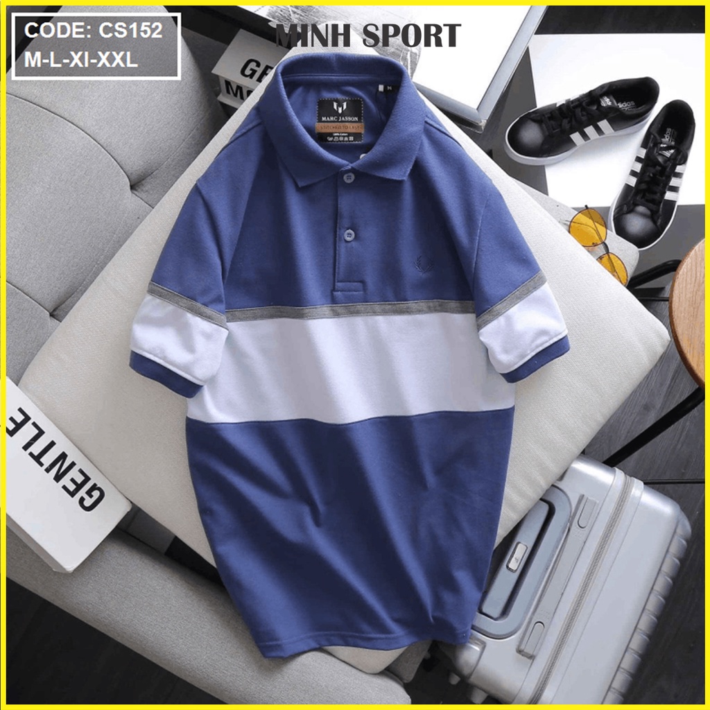 Áo Thun Polo Nam Cổ Bẻ Phối Sọc Thời Trang Cao Cấp mã AO.53