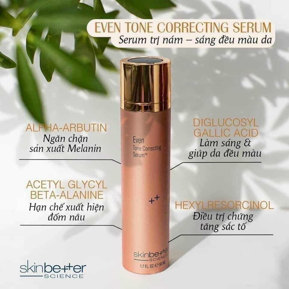 Serum Mờ Nám, Tàn Nhang, Sáng Da - Skinbetter Even Tone Correcting Serum 50ml, hàng chính hãng sách tay USA