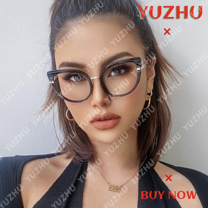 Kính Mát Hình Mắt Mèo Chống Ánh Sáng Xanh TR90 Thời Trang Cho Nữ