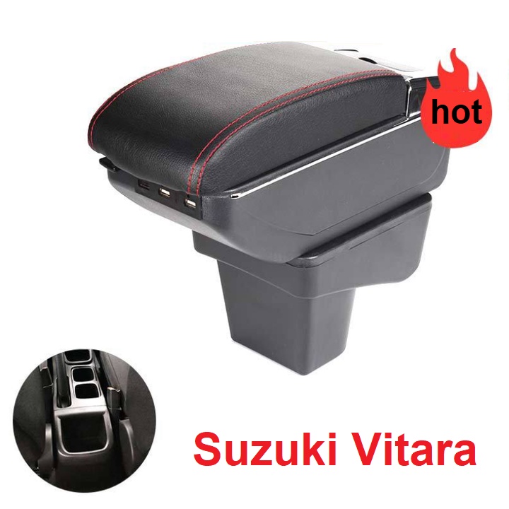 Hộp tỳ tay ô tô Suzuki Vitara tích hợp 7 cổng USB MÃ SẢN PHẨM: DUSB-VTRA-D - HÀNG LOẠI 1