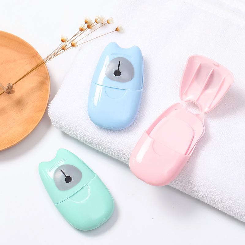 [cozy] Travel Portable Disposable Soap Paper Washing Hand Scented Slice Sheets