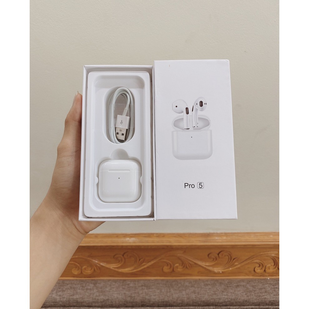 Tai nghe Bluetooth Airpods Pro 5 đổi tên, check seting