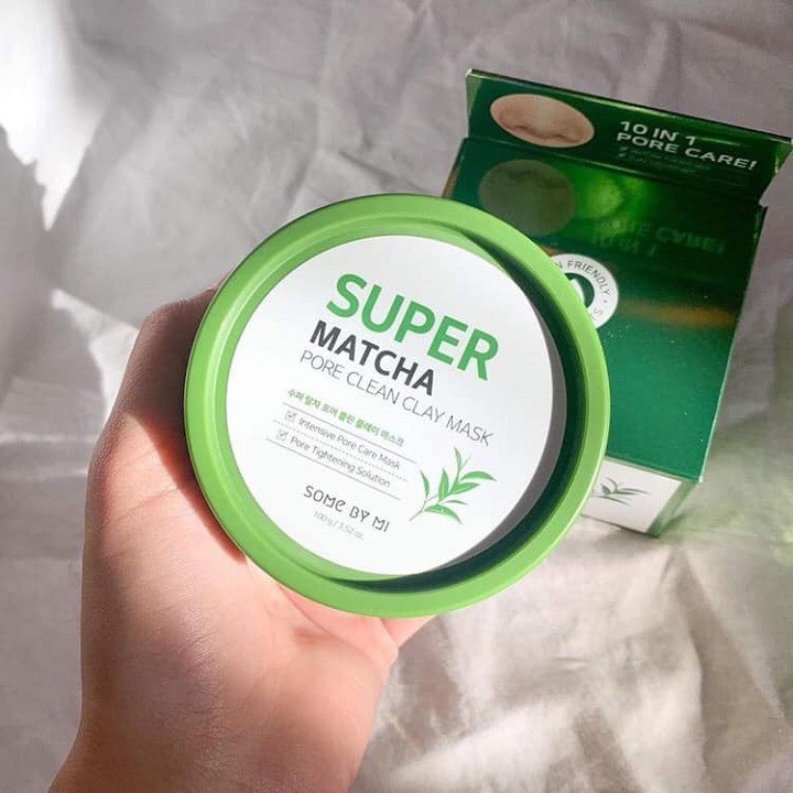 Mặt nạ đất sét trà xanh Some By Mi Super Matcha Pore Clean Clay Mask 100g