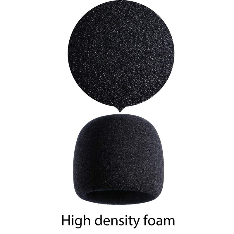 Mic Cover Sponge Microphone Windscreen For Blue Yeti, Yeti Pro Condenser Microphone (Black, 3 Pack)