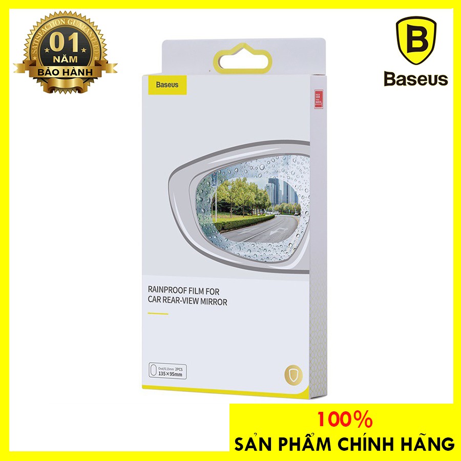 Film dán Nano chống bám nước mưa xe ô tô Baseus Rainproof Film 0.15mm dùng cho kính hậu