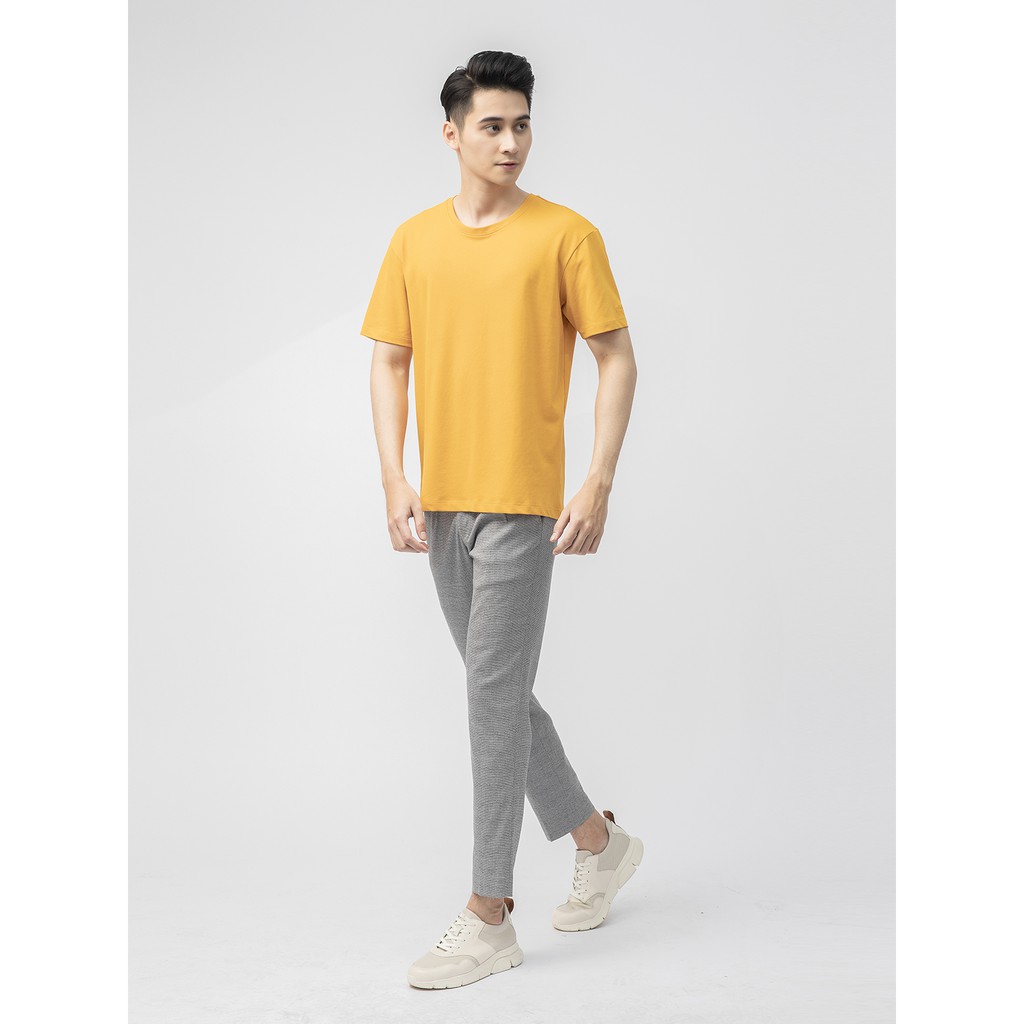 Áo thun nam ngắn tay ARISTINO dáng Casual fit vừa vặn, vải mềm nhẹ, thấm hút tốt, thoáng khí - ATS019S1