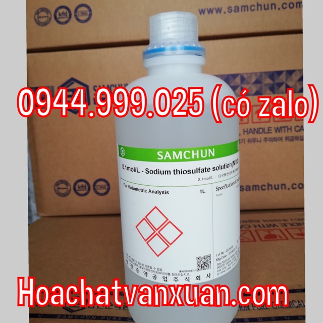 Dung dịch chuẩn 0.1mol/L-Sodium thiosulfate solution N/10 S1097 Samchun Hàn Quốc 1 lít Na2S2O3 0.1N