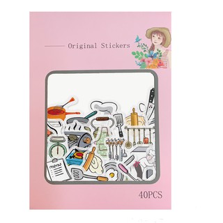 40 Miếng Dán Trang Trí Dễ Thương