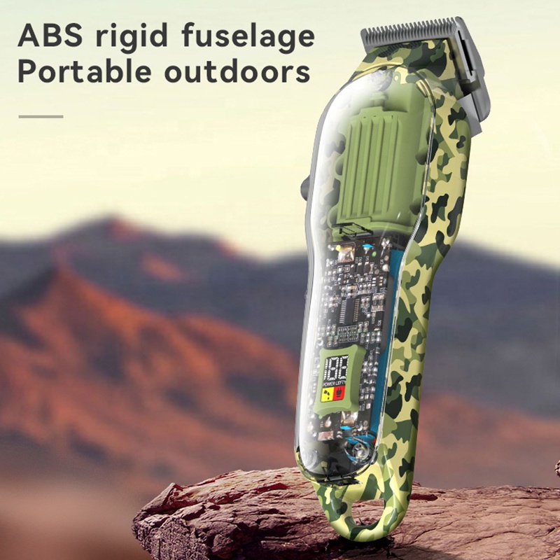 Tông Đơ Cắt Tóc Chuyên Nghiệp Kemei KM-1926 Sạc USB Có Màn Hình LCD