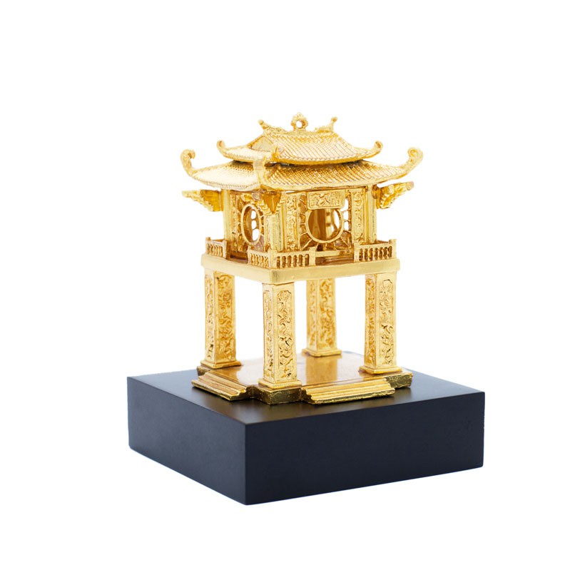 Mô hình Khuê Văn Các mạ vàng, quà tặng lưu niệm Hà Nội size bé – KVC01