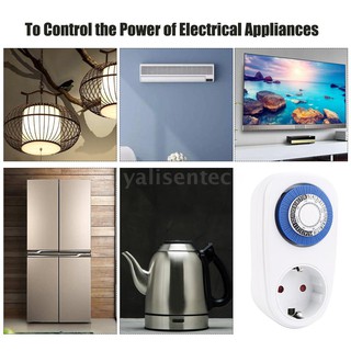 24 Hours Plug-in Timer Switch Mechanical Timing Socket Time Controller Intelligent Timing Socket