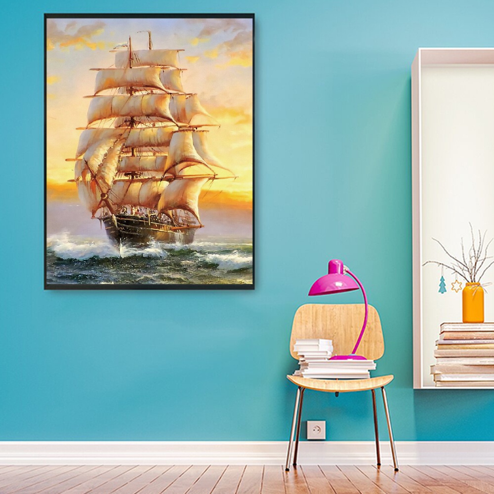 Bộ Tranh Đính Đá 5D Họa Tiết Độc Đáo DIY Dùng Trang Trí Nhà Cửa