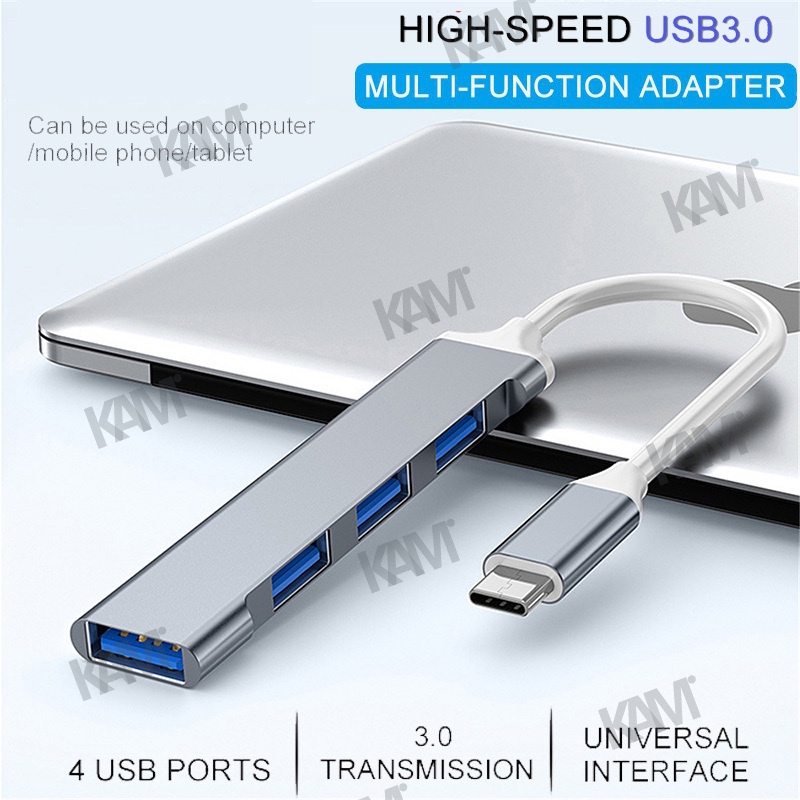 Bộ Chia 4 CổNg USB 3.0 TốC Độ Cao Kam ​​Bộ Chia Cổng USB 5Gbps 4 Cổng USB 3.0 2.0 Cho Máy Tính