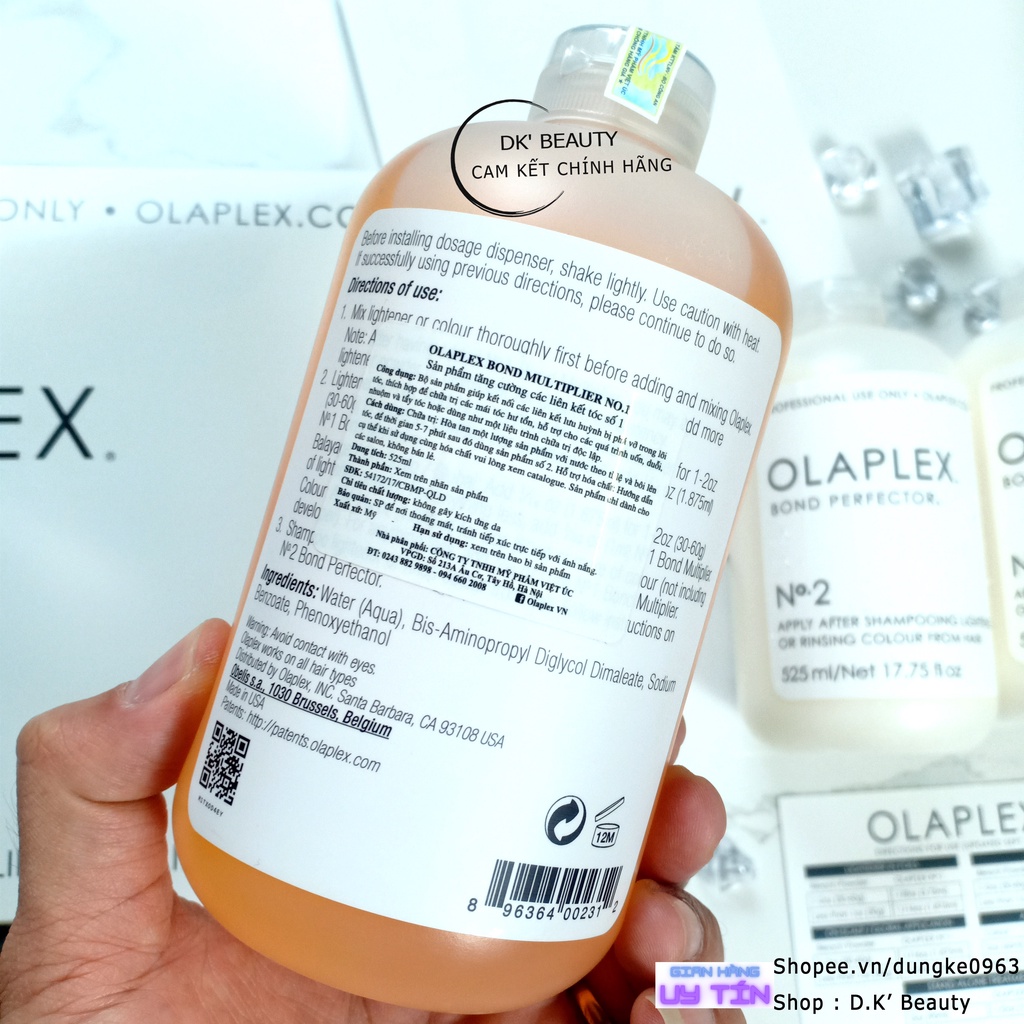 Olaplex Bộ Kit Phục Hồi Tóc 525ml x 3