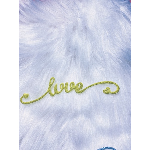 Chữ LOVE xốp kim tuyến 1gói/10 chữ