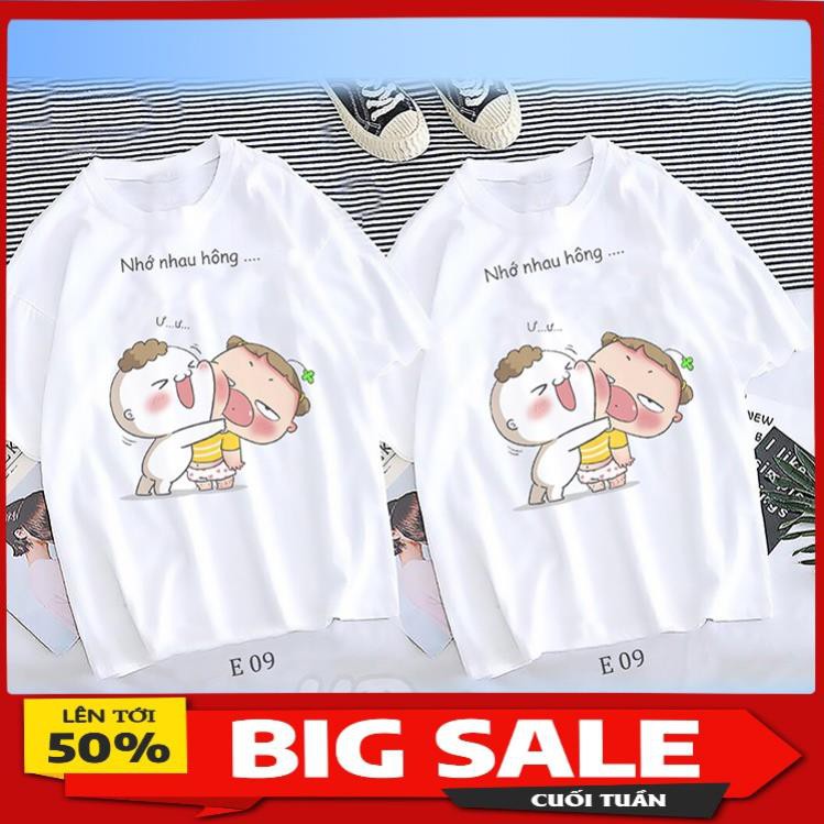 Áo Đôi Tay Ngắn Nam Nữ HD store In hình quỳnh Aka  so cute   Unisex HDstore Outfit Big Size 100% Cotton 4 Chiều Rẻ Đẹp !