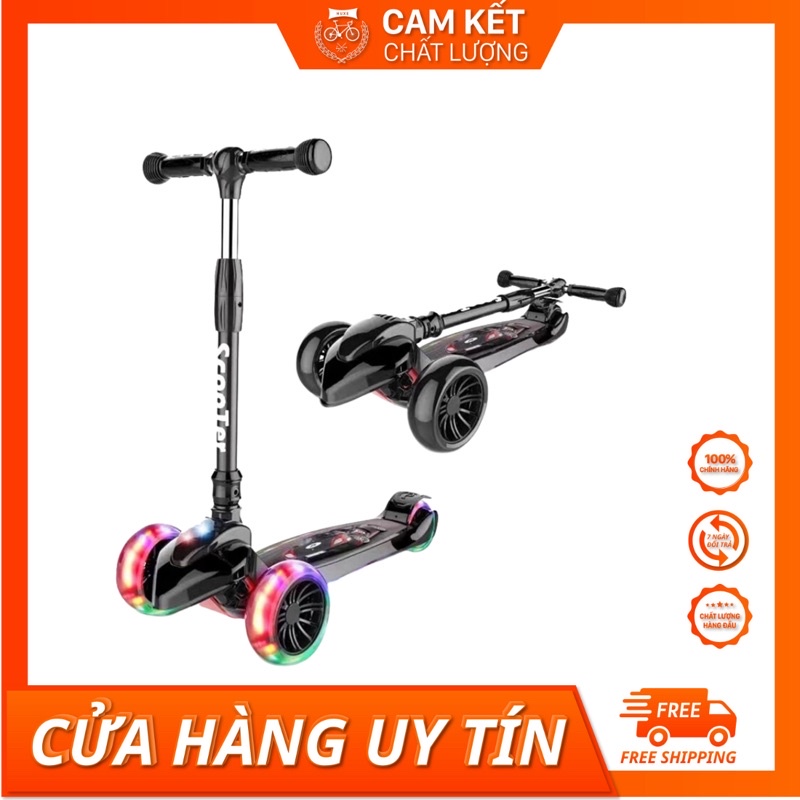Xe trượt Scooter 808 bánh phát sáng cho bé và đèn phát sáng siêu chắc chắn khoẻ và đẹp ạ.