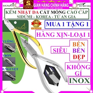 Kềm cắt móng tay nhặt da chết loại tốt Sidumi Kìm Tứ An Gia dụng cụ làm móng nail bấm móng giả inox đầu tròn bán nguyệt