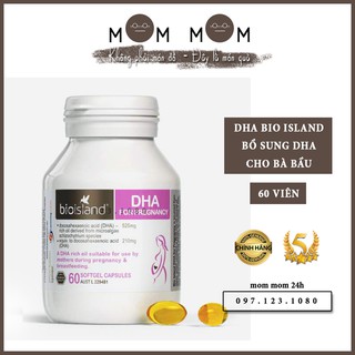 [Mẫu mới] DHA Bio Island Bổ Sung DHA Dưỡng Chất Cho Bà Bầu- 60 Viên - Mom Mom VN