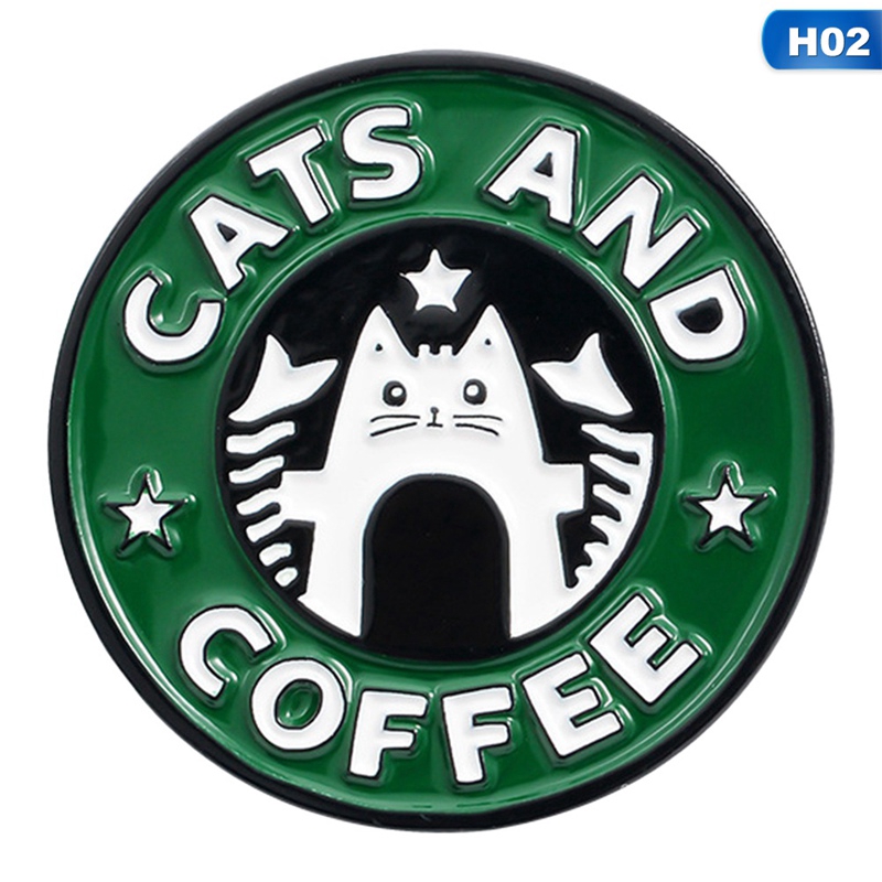 Huy hiệu cài áo hình chú mèo đáng yêu