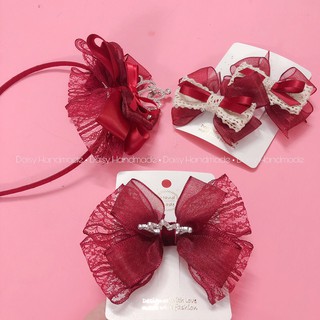 kẹp vương miện ( Trắng, đỏ đun)