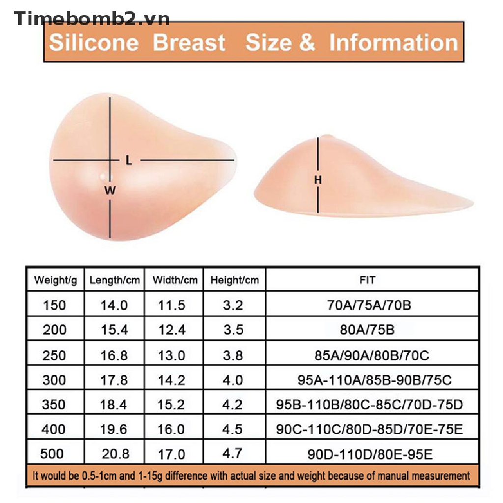 [Hàng mới về] Ngực giả bằng silicon hình xoắn ốc 2 tùy chọn